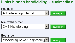 Link binnen de website